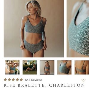 Albion Rise Bralette & MIDI Bottoms in CHARLESTON bathing suit